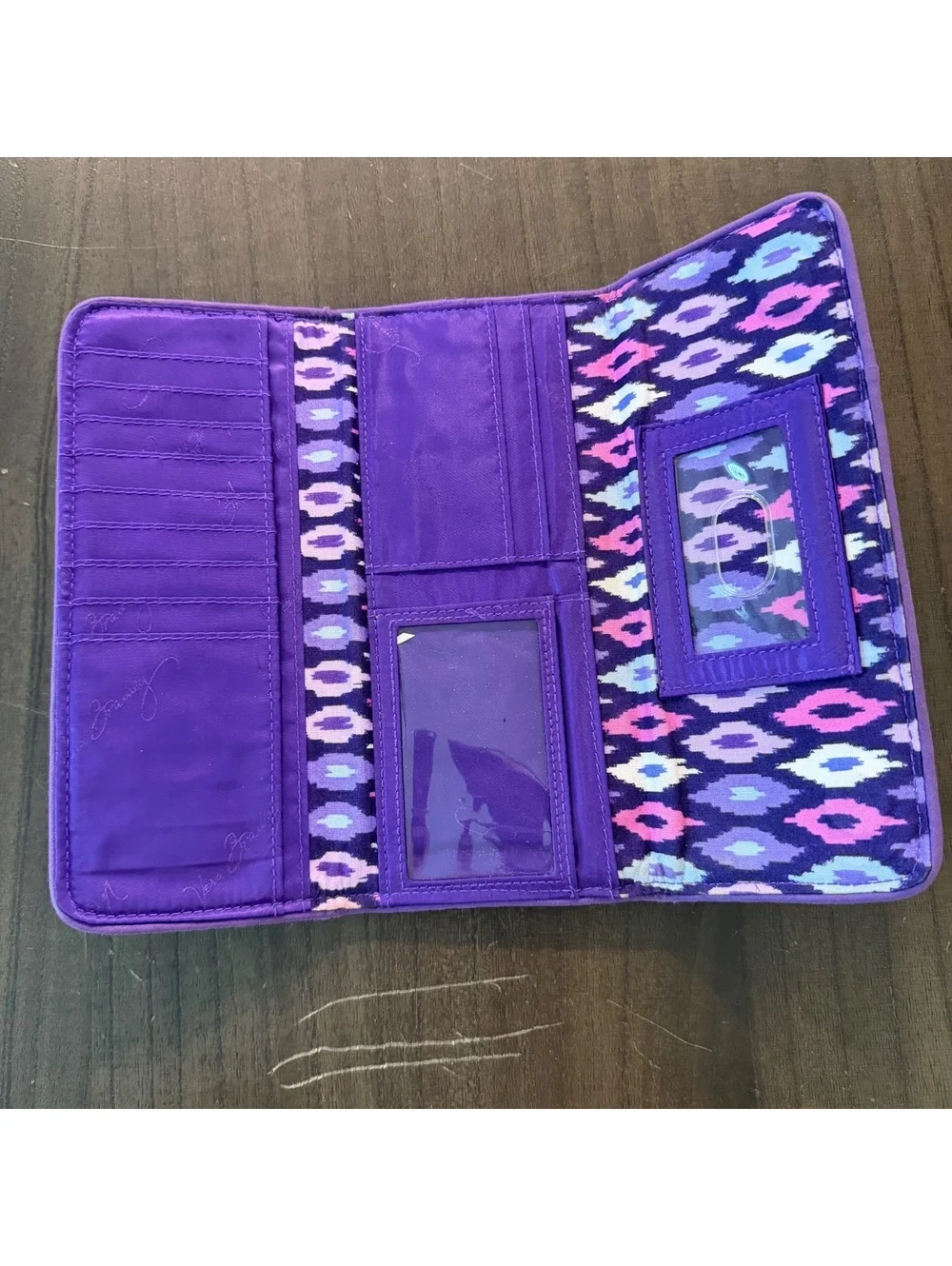 Vera Bradley Wallet Clutch Bundle Quilted Floral Cotton Zip Around Organizer Set